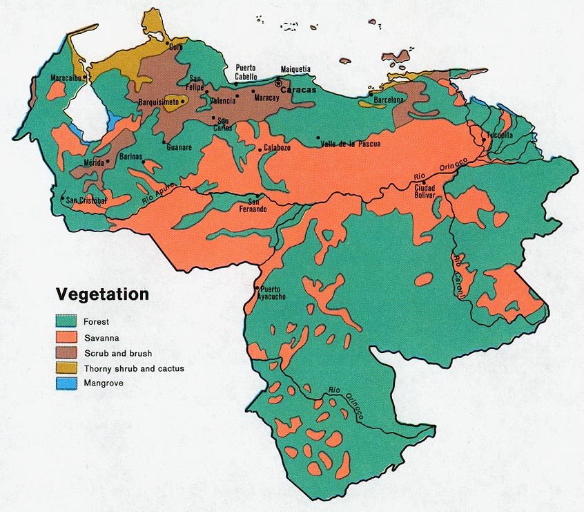 venezuela bitki ortusu haritasi